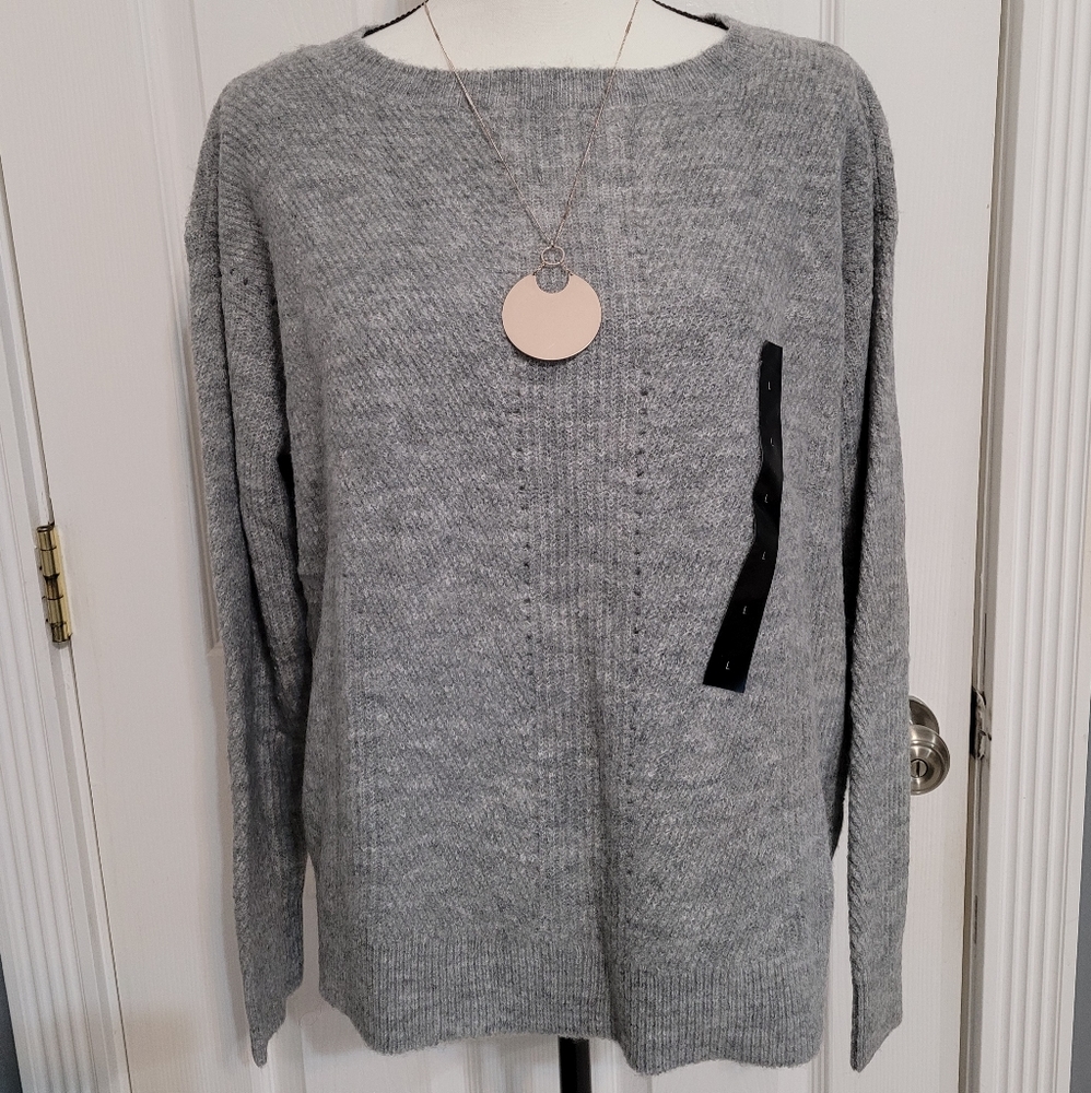 Banana Republic Factory Women's Ribbed Poinetelle Boat-Neck Sweater